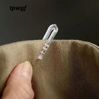 Tpwgf65 1000 Chiếc Kẹp Áo Sơ Mi Nhựa, Pin Sơ Mi Trắng Trong Suốt 38 Mm, Nóng Với Chống Trơn Trượt Răng Tất Gói Kẹp May Đóng Gói