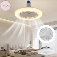 Tpxckz 1PC E27 Vít Quạt Đèn 2 Trong 1 Chế Độ Ba Tốc Độ Đèn LED Hạt Điều Khiển Từ Xa Điều Khiển Tường Phòng Ngủ Quạt Đèn Trần VN