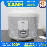 [Tr bày Mới 98-99%]Nồi cơm điện Delites 1.8 lít NCG1805-Chính Hãng1.8 lít dùng cho 4 - 6 người.Lòng tráng men chống dính.-Bảo Hành 12 Tháng