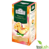 Trà Ahmad Tea Peach Passion Fruit – Trà đen hương đào và chanh dây 25 gói x 2g