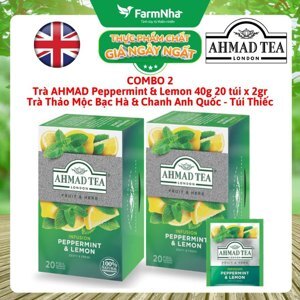 Trà Ahmad vị Chanh và bạc hà 40g