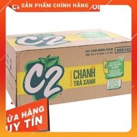 trà C2 hương chanh và vị Táo thùng 24 chai × 360ml