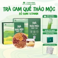 Trà Cam Quế First Tea Thảo Mộc giúp giữ ấm cơ thể, giảm đau họng, giảm cân, giúp thoải mái tinh thần