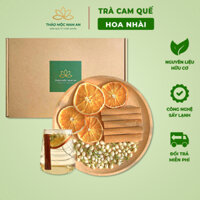 Trà Cam Quế Hoa Nhài (Hộp 30 Gói) Giảm Stress, Đau Họng, An Thần, Tỉnh Táo, Giữ Ấm Cơ Thể