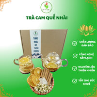 Trà cam quế hoa nhài,Thảo Mộc An Thịnh Khang,(Cam ngọt),Giảm stress,đau họng,tỉnh táo T06