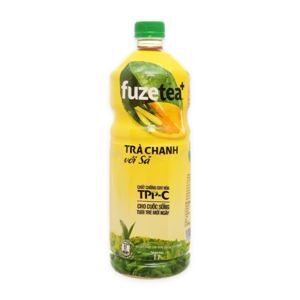 Trà chanh với sả Fuze Tea Lốc 6 chai 1 lít