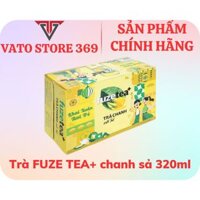 Trà chanh với sả FUZETEA+ lon 320ml