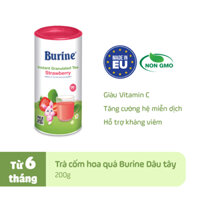 Trà cốm hoa quả Burine - Vị Dâu tây giúp hỗ trợ giảm viêm nhiễm, tăng đề kháng (Bé từ 6 tháng)_HiPP