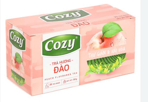 Trà túi lọc Cozy hương đào (25túi/Hộp)