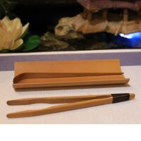 Trà cụ, dụng cụ trà đạo, bộ khay cung nhãn trà, kẹp trà, kẹp gắp trà, gắp trà tre, bộ cung nhãn tre già. Trà cụ đẹp.