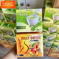 Trà đào/ bi dao giảm cân Kelly chính hãng hộp 15 gói( Tặng kèm vitamin rau củ