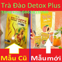 Trà Đào Giảm Cân Detox Plus mẫu mới hộp 15 gói, trà đào kelly detox (bonus matcha/slim be/cam/lê/ổi/lựu/bứa/dứa)