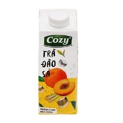 Trà đào sả Cozy - Thùng 24 hộp 225ml