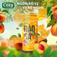 Trà Đào Sả Cozy Thùng 24 Lon 320ml, Trà Trái Cây Đậm Vị Trà, Thơm Ngon Rõ Vị Đào Sả Tươi Mát, Ngọt Thanh