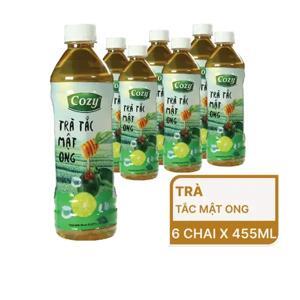 Trà đào tắc mật ong Cozy - Lốc 4 hộp 225ml