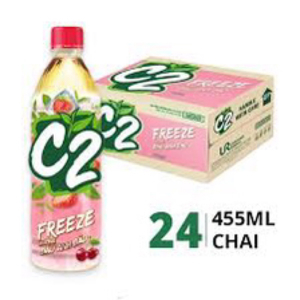 Trà đen C2 hương dâu anh đào Thùng 24 chai 455ml