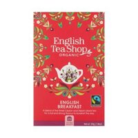 Trà Đen Ceylon & Assam Hữu Cơ, English Breakfast, 20 Túi Trà, 1.8 oz (50g) - ENGLISH TEA SHOP