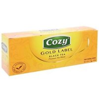 Trà đen Cozy Nhãn Vàng hộp 50g (25 túi x 2g)