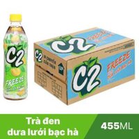 Trà đen hương dưa lưới bạc hà C2 chai 455ml