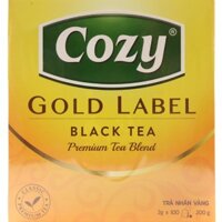 Trà đen túi lọc cozy Gold Label - HỘP 100 GÓI