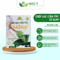 Trà diệp lục cần tây 3X Slim 3 gói x5g thải độc, thanh lọc cơ thể, hỗ trợ tiêu hóa tim mạch, tăng miễn dịch, làm đẹp da