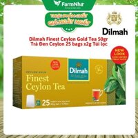 Trà Dilmah Ceylon Gold Finest Ceylon Tea 50g (25 Túi x 2g) - Hương Vị Trà Đen Cao Cấp