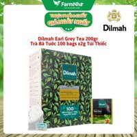 Trà Dilmah Earl Grey Premium Ceylon Tea 200g 100 túi x 2g Túi Thiếc - Tinh Hoa Trà Bá Tước