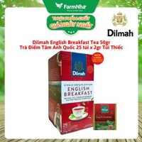 Trà Dilmah English Breakfast Tea 50g 25 Túix2g Túi Thiếc – Trà Buổi Sáng Anh Quốc Tuyệt Vời