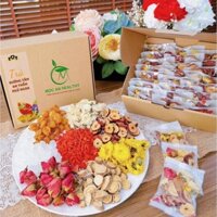 Trà Dưỡng Tâm - An Thần - Ngủ Ngon 5 Vị (Hoa Cúc, Hoa Hồng Đà Lạt, Long Nhãn, Kỷ Tử, Táo Đỏ) Chè Nước Trà