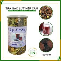 Trà gạo lứt nếp cẩm ☕ Hộp 500G ☕ Gạo lứt nếp cẩm, đậu đen xanh long, đậu đỏ, đậu xanh, hoa hòe, hoa lài, lá dứa.☕