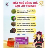 trà gạo lứt tim sen