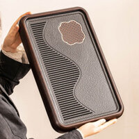 trà gia đình nhỏ 2024 Mới Asphalt Kung Fu Cup Khay lưu trữ Double Use Sea Tea cụ Bàn Pha Khô