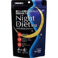 Trà giảm cân Nhật Night Diet Tea Orihiro 20 túi – Túi