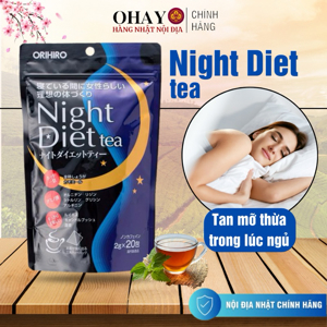 Trà Giảm Cân Night Diet Tea Orihiro Nhật Bản 20 gói