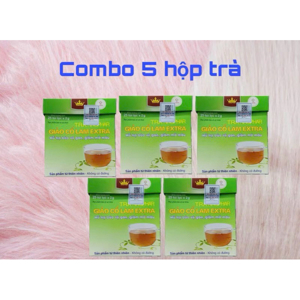 Trà giảo cổ lam Extra Kingphar giúp hạ mỡ máu hộp 25 gói