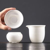 Trà Gốm Thoát Nước Sứ Trắng Trà Lọc Trà Trà Fair Cup Lọc Trà Bộ Trà Phụ Kiện Dụng Cụ Làm Trà