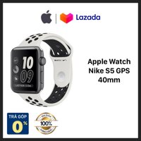 [TRẢ GÓP 0% - HÀNG CHÍNH HÃNG VN/A] Apple Watch Nike Series 5 40mm l Bản GPS l Viền nhôm xám dây cao su Anthracite/Black l Tương thích iPhone l MX3T2VN/A LazadaMall