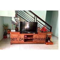 [Trả góp 0%] Kệ tivi 2m2 gỗ xoan đào kiểu nhô, kệ gỗ tivi , tủ tivi gỗ
