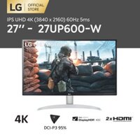 [TRẢ GÓP 0%] Màn hình máy tính LG IPS UHD 4K (3840 x 2160) 60Hz 5ms 27 inches l 27UP600-W l HÀNG CHÍNH HÃNG