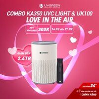 [Trả Góp 0%]COMBO Máy Lọc Không Khí Diệt Khuẩn UVGREEN KA350 UVC Light và Bình Giữ Nhiệt Diệt Khuẩn UVC UVGREEN UK100