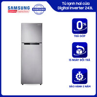 [Trả góp 0%]Tủ lạnh hai cửa Samsung Digital Inverter 243L - RT22FARBDSA/SV - REF [bonus]