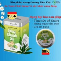 Trà gừng hòa tan chanh sả HYGIE&PANACEE tăng sức đề kháng kháng hộp 250gr