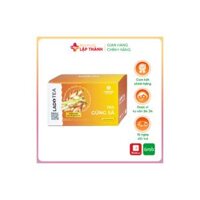 Trà gừng sả Premium Ladophar hỗ trợ giảm các triệu chứng đau đầu, sổ mũi, ngạt mũi do cảm cúm thông thường (20 túi x 2g)