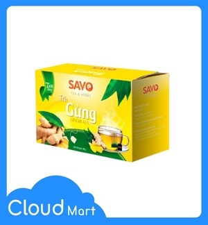 Trà gừng túi lọc Savo 40g