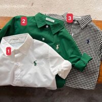 Trả hàng áo sơ mi cho bé trai