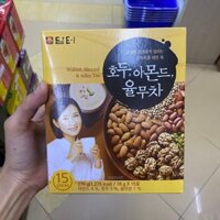 Trà Hạt Ý Dĩ Hạnh Nhân Hồ Đào Damtuh Hàn Quốc 270G ( 18g x 15 gói) / 담터)호두아몬드율무차(스틱) 270G