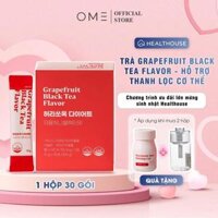 Trà Healthouse Grapefruit Black Tea Flavor Hòa Tan Không Đường Hương Trà Đen Bưởi Mật Ong 30 Gói | Trà Thanh Lọc Cơ Thể Nước Trà Chè