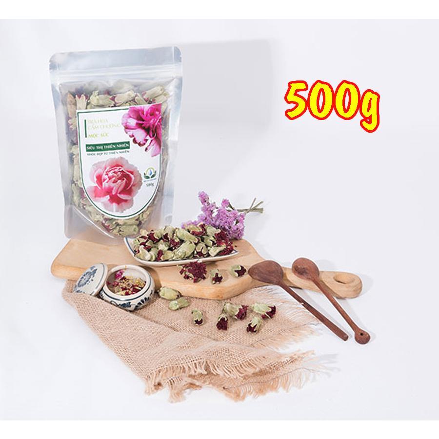 Trà hoa cẩm chướng sấy khô mộc sắc gói 500g