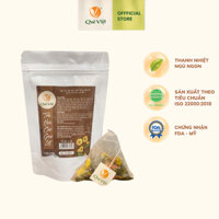 Trà hoa cúc gạo lứt Quê Việt thanh nhiệt, ngủ ngon, điều hoà huyết áp 30gr