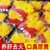 Trà hoa cúc Goji, lá trà hoa cúc hoàng đế, loại bỏ lửa, túi trà đặc biệt lớn cho pha chế